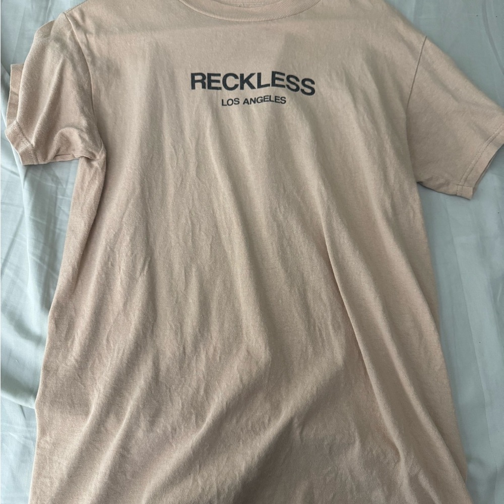 Young & Reckless Tan Short Sleeve Tee